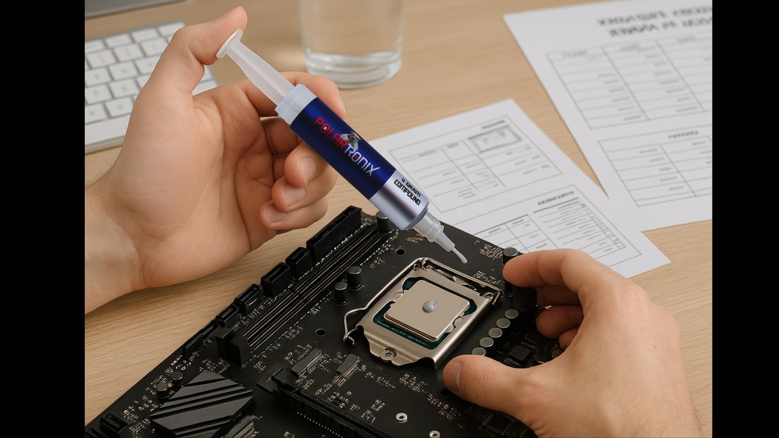 Thermal Paste for Computer CPU GPU Laptop 12.8W/mk Made in USA 4 Gram Gray