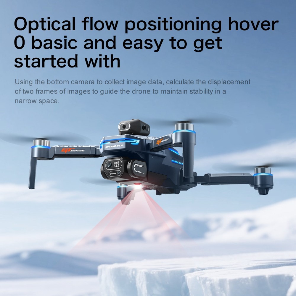 8K Dual Camera Drone 5G Brushless Motor Foldable RC Quadcopter Screen Remote