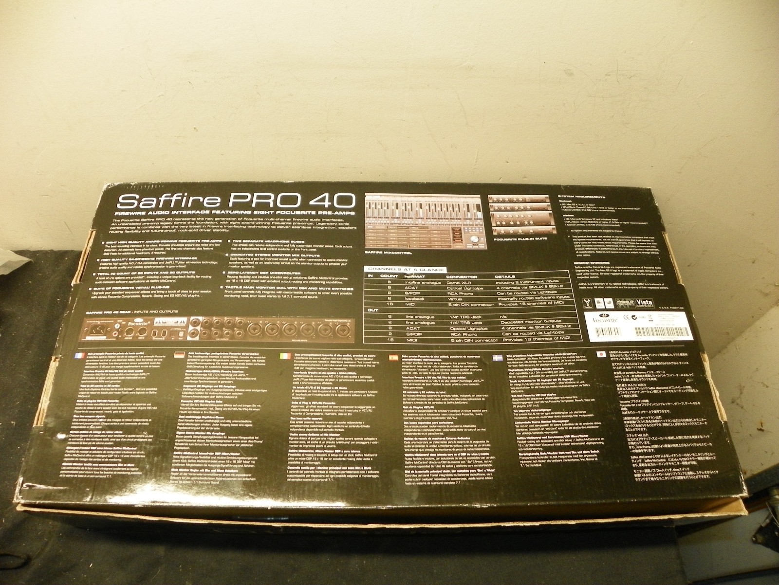 Focusrite Saffire Pro 40 Firewire Audio Interface With Abelton Live Lite
