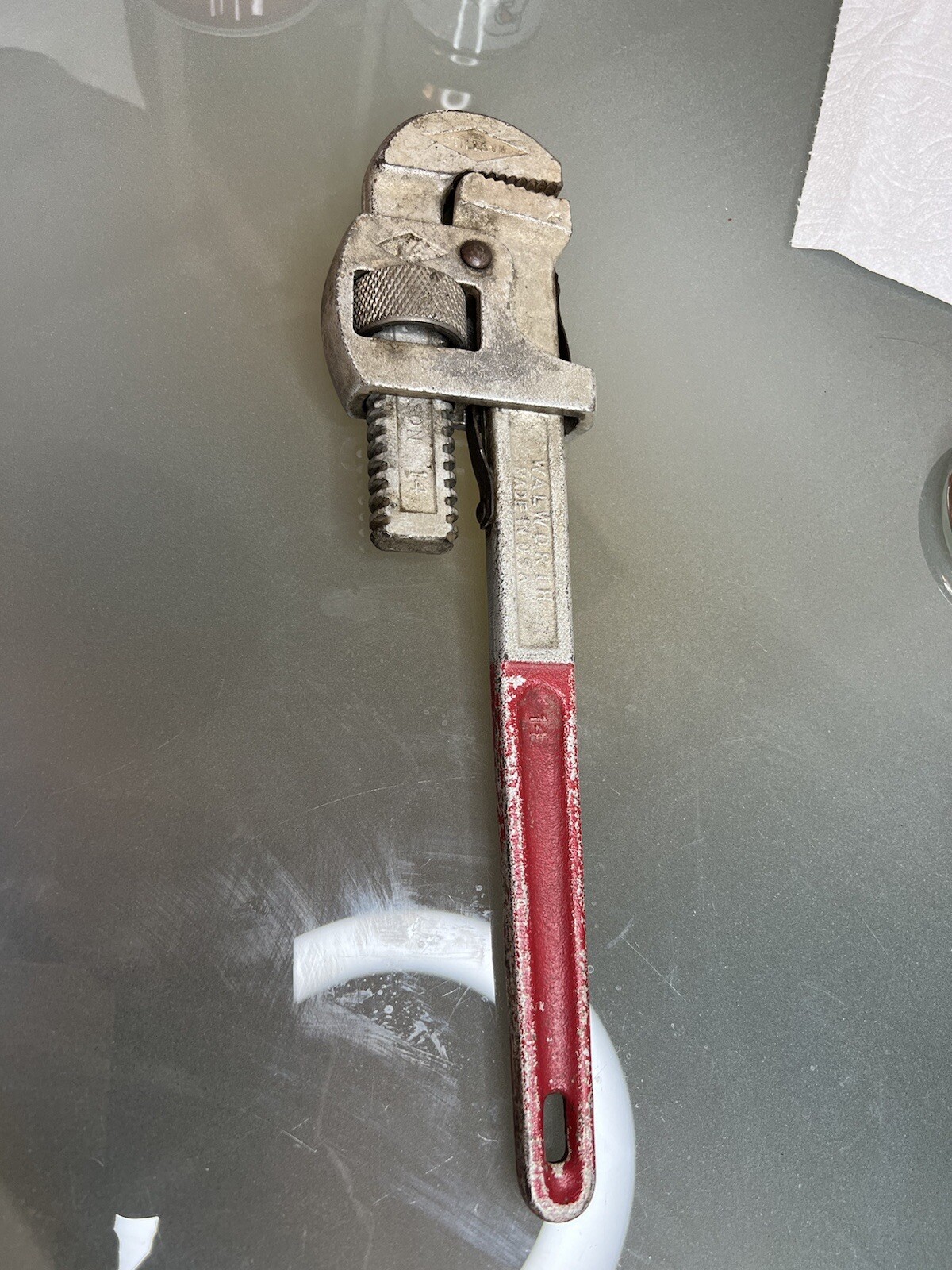Vintage Stillson Walworth 14” Pipe Wrench Made in USA