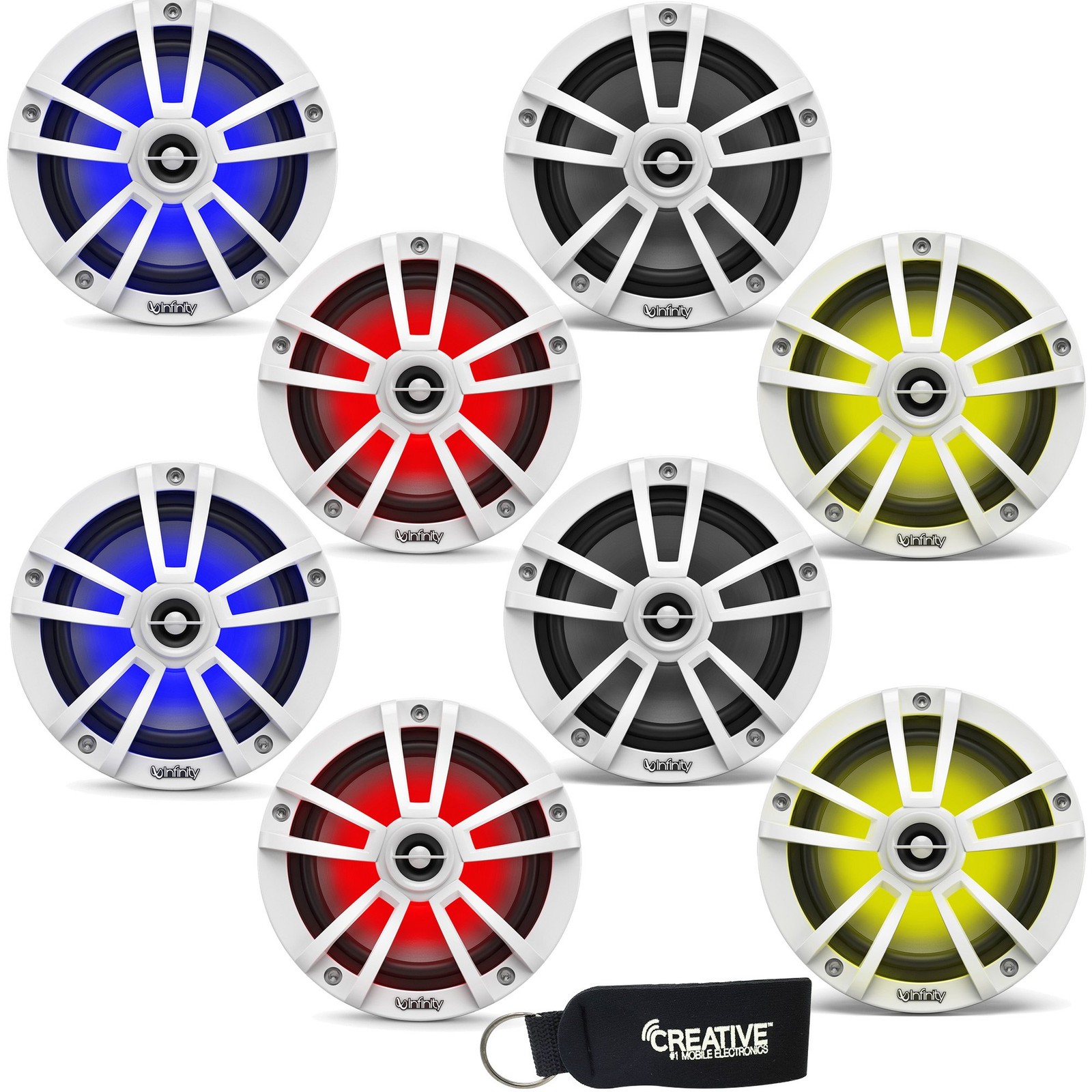 Infinity Marine Bundle - Four Pairs of 622MLW 6.5 Inch White