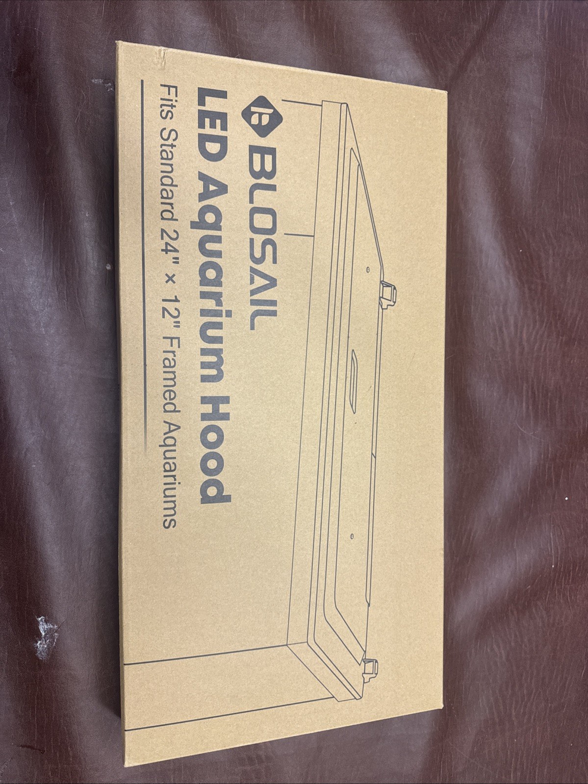Blosail LED Aquarium Hood Fits Standard 24"X12" Framed Aquarium