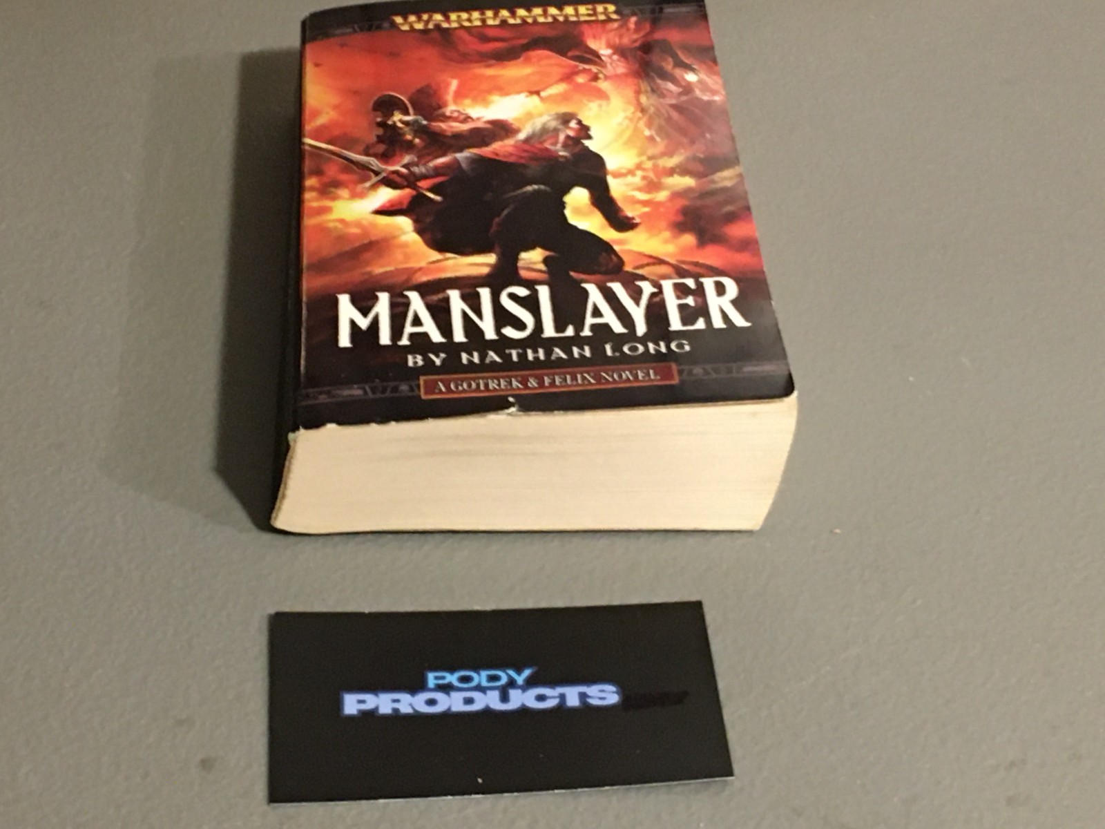 BOOK WARHAMMER MANSLAYER GOTREK & FELIX NATHAN LONG PAPERBACK BLACK LIBRARY USED