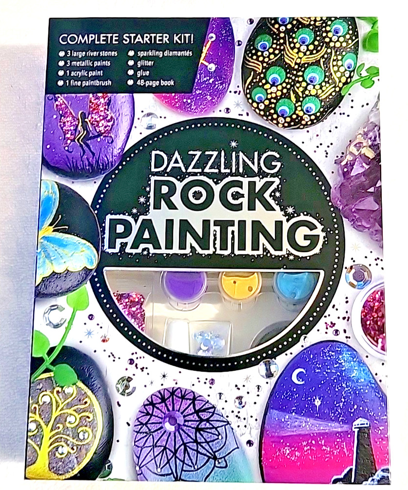 Dazzling Rock Painting Complete Starter Kit New In Box!!