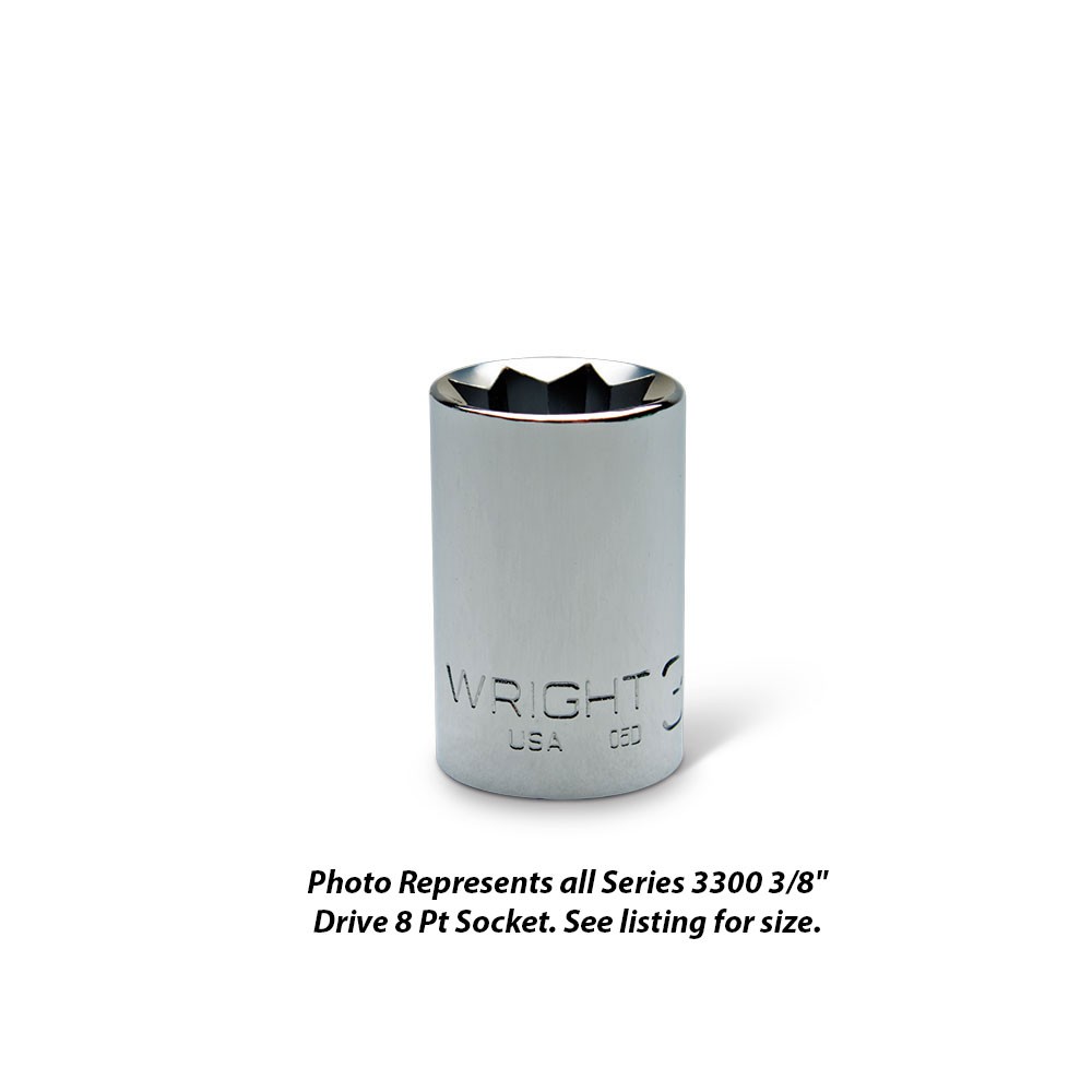 Wright Tool 3312 3/8" Drive Special 8 Points Standard Sockets