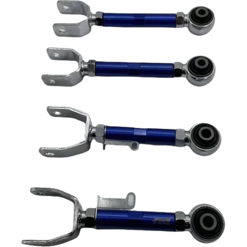 4 Pcs AUTOJACK Adjustable Steel Rear Toe Arms + Camber arms for Tesla Mod 3 Y