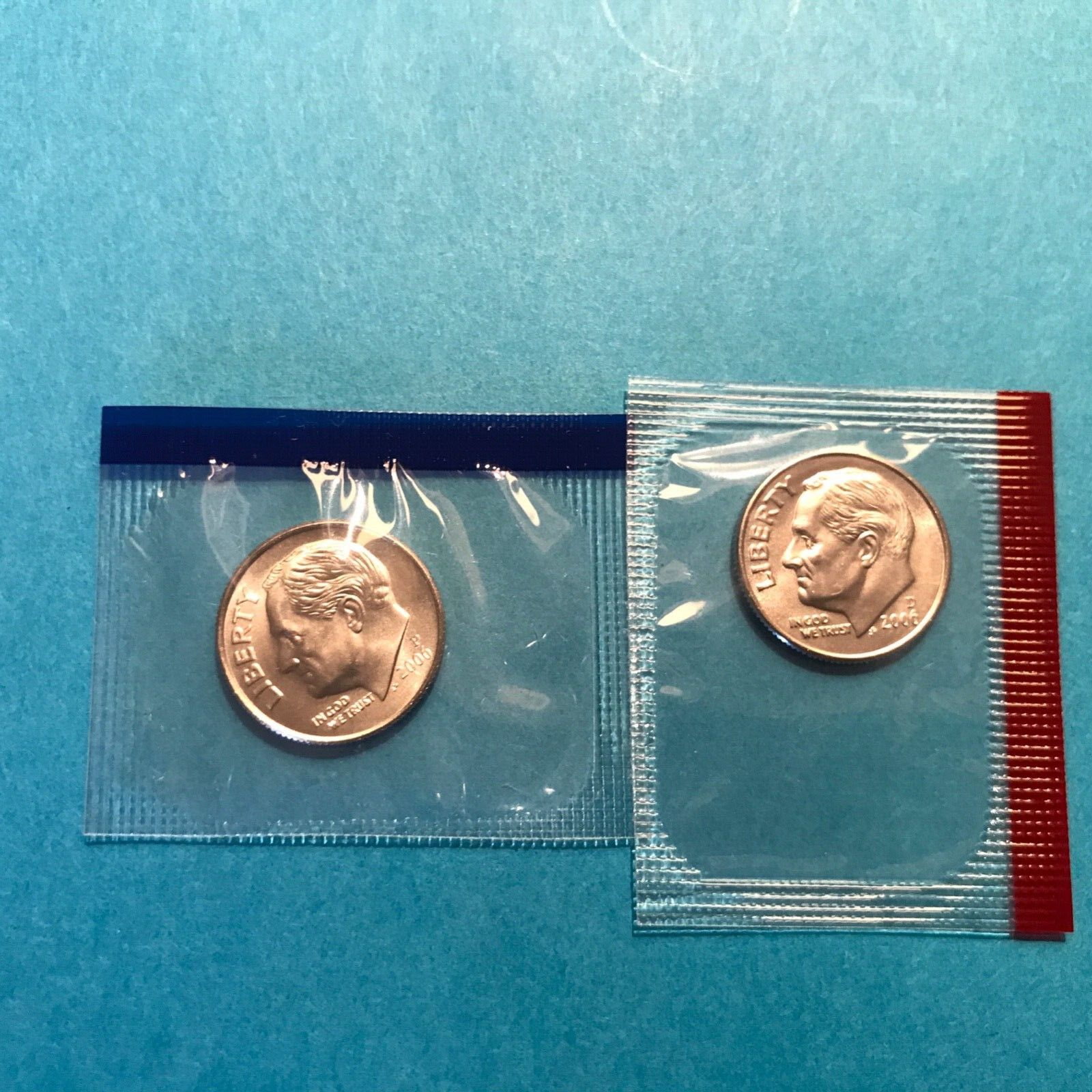 2006 P&D  Roosevelt Dime  Mint Cello Unc   FREE SHIP