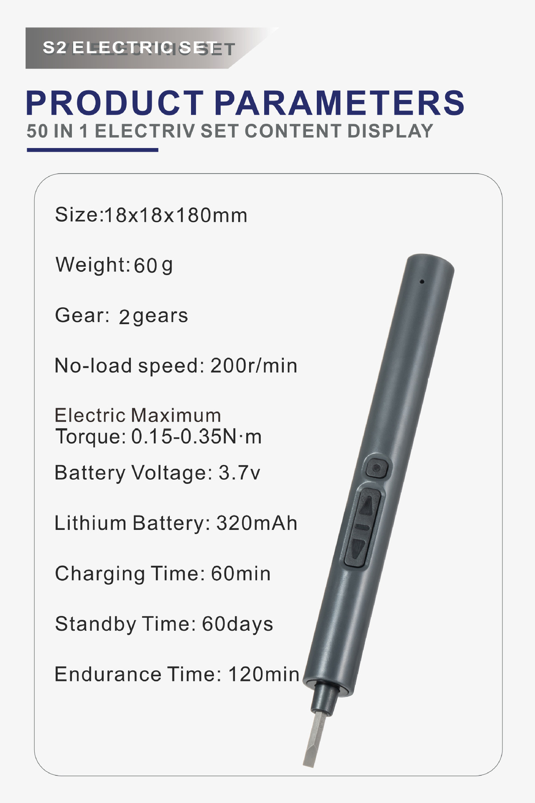 Electric Power Screwdriver Portable Rechargeable Lithium Precision Screw Driver