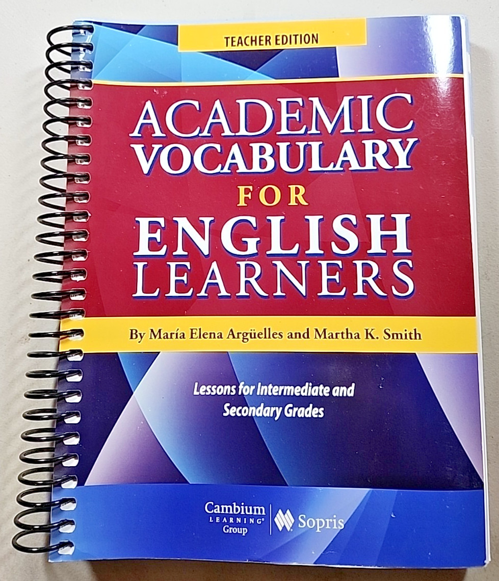 Academic Vocabulary For English Learners Teacher Edition Lessons Cambrium Sopris