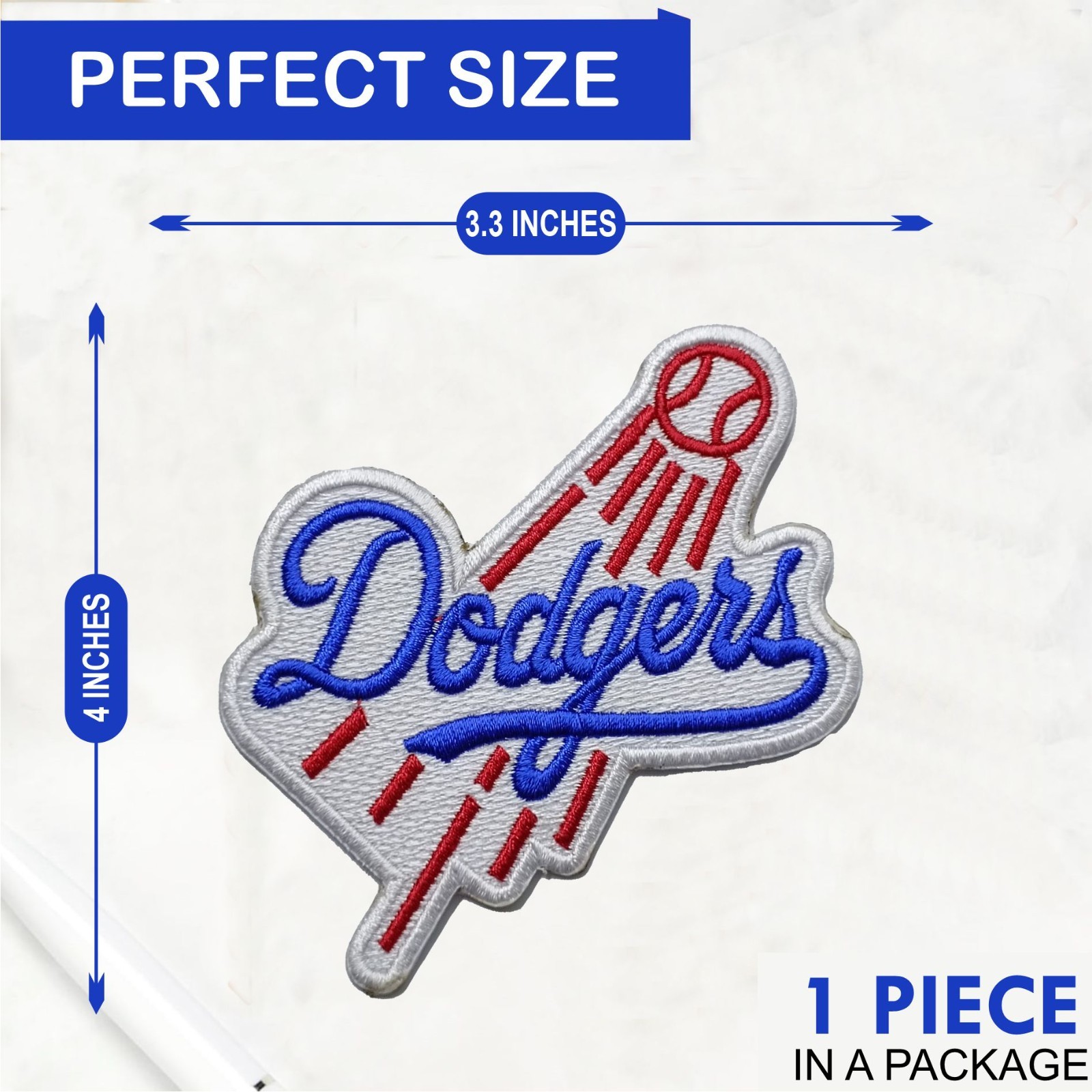 Los Angeles Dodgers Baseball Logo Iron On Patch - Sew Patch - Embroidered Patch