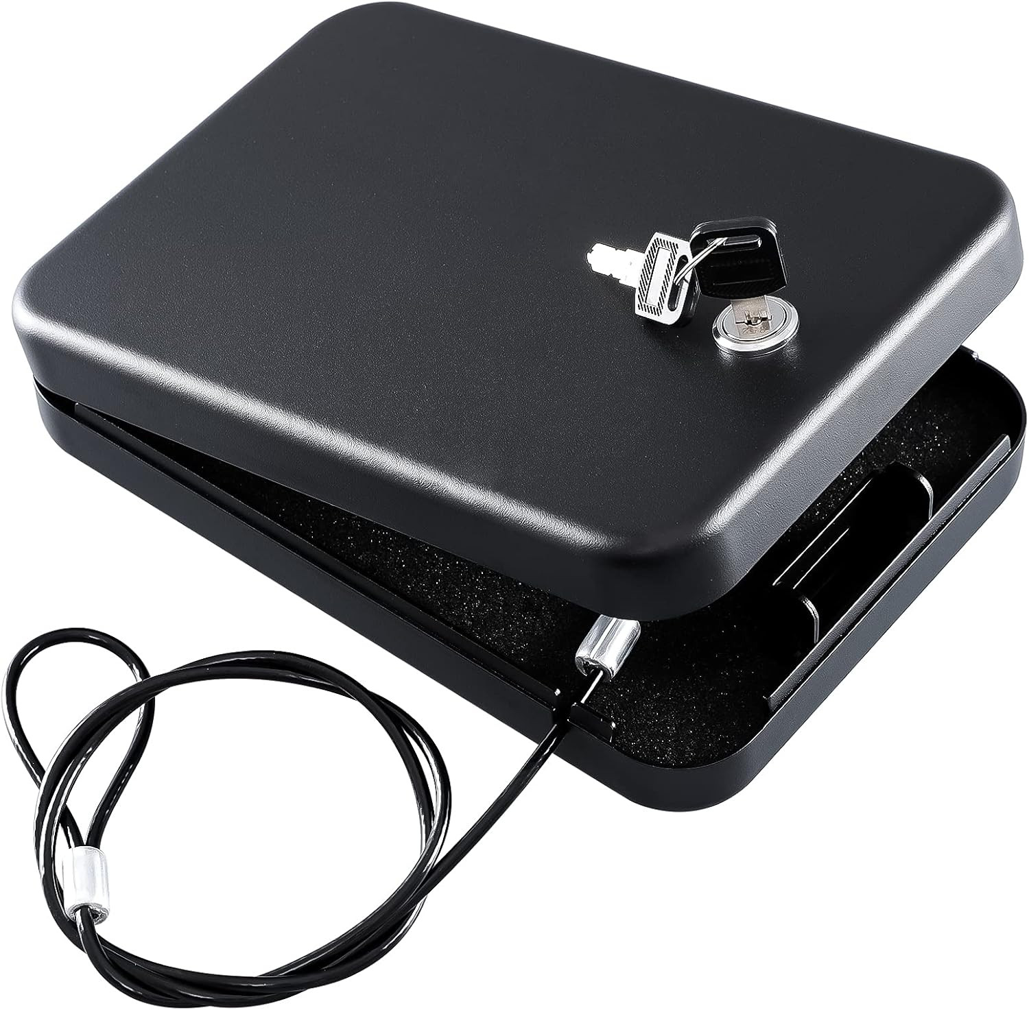 Portable  Gun Safe for Pistols - Combination Lock Handgun Lock Box