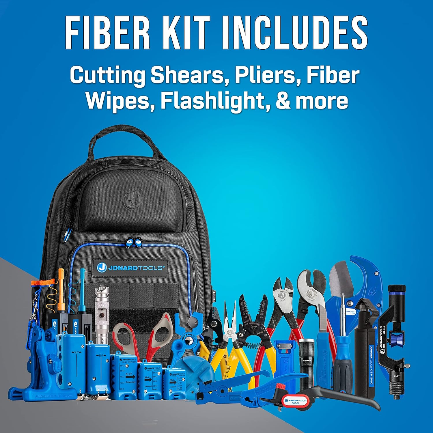 TK-199B Ultimate Fiber Prep Backpack Kit – Complete 28 Piece Fiber Optic Cable A