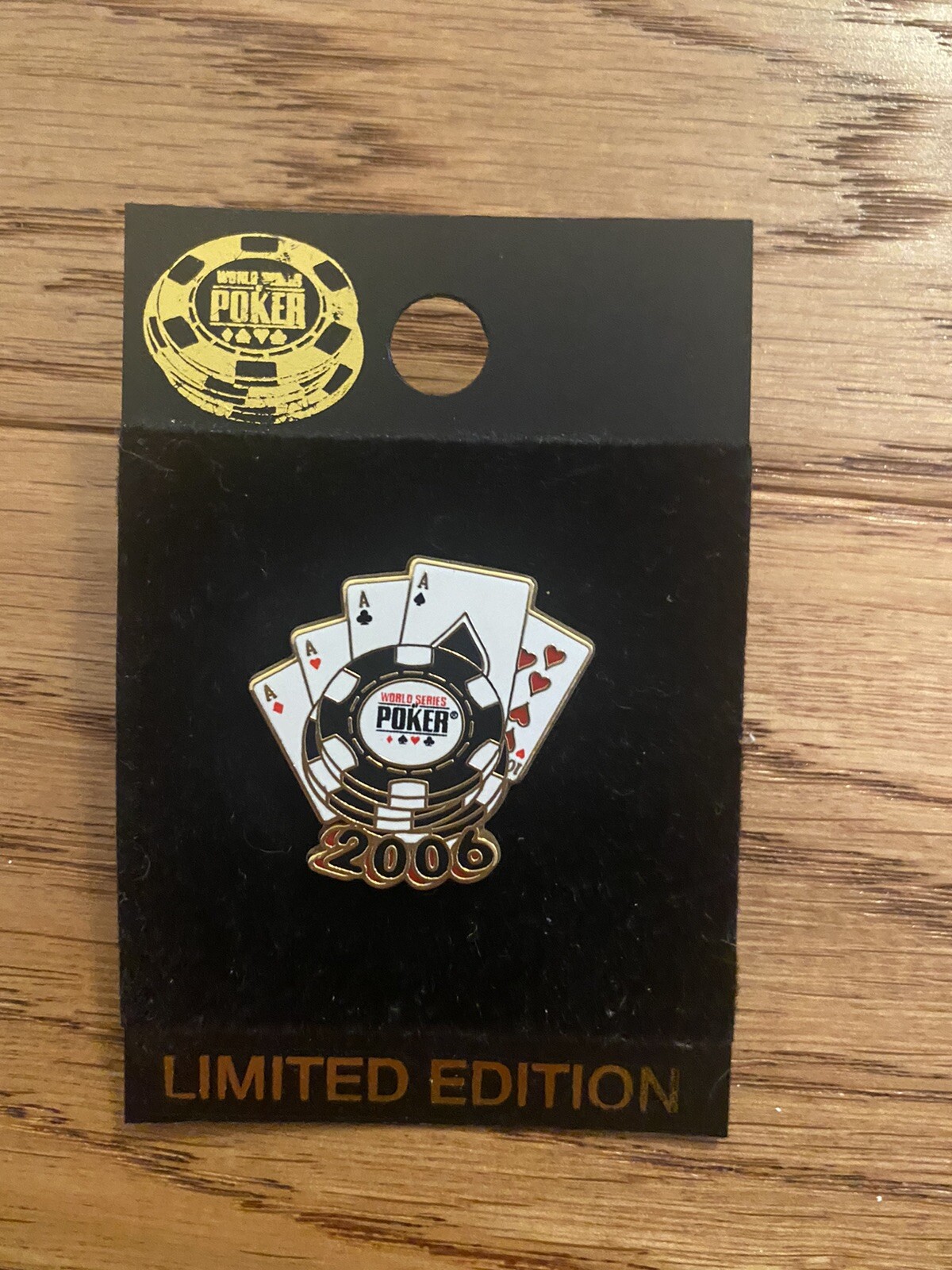 World Series of Poker 2006 Tournament Limited Edition Souvenir Aces Cards LE Pin