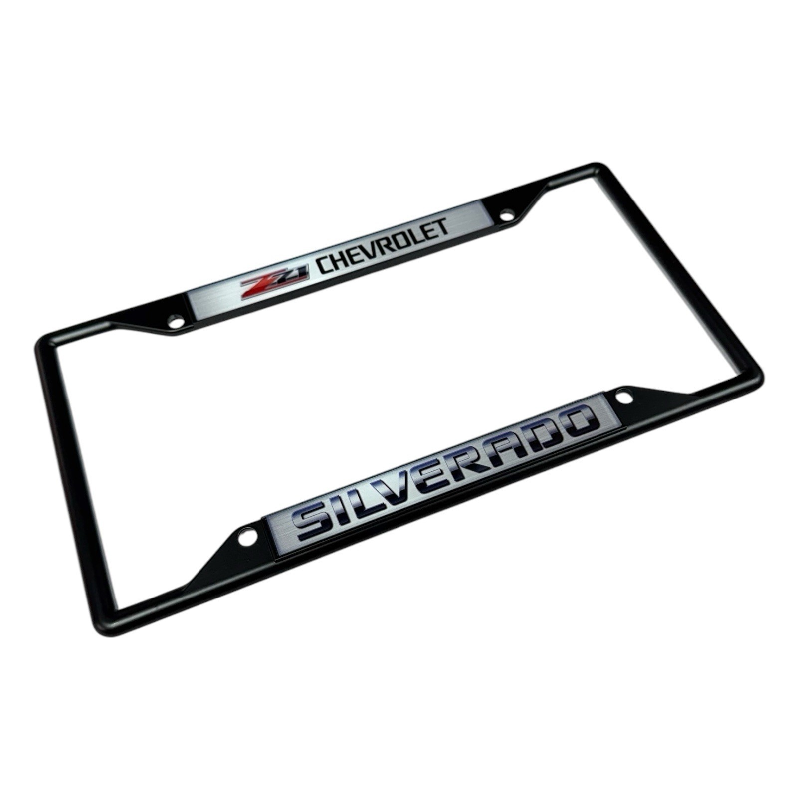 Chevrolet Z71 Silverado Black License Plate Frame (Licensed)