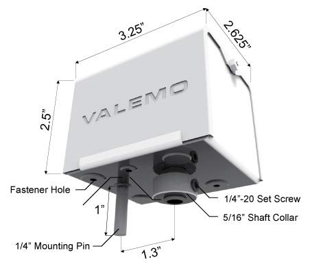 Valemo VDM10, 24 VAC General Purpose Spring Return 24V - No Adjustable Stop