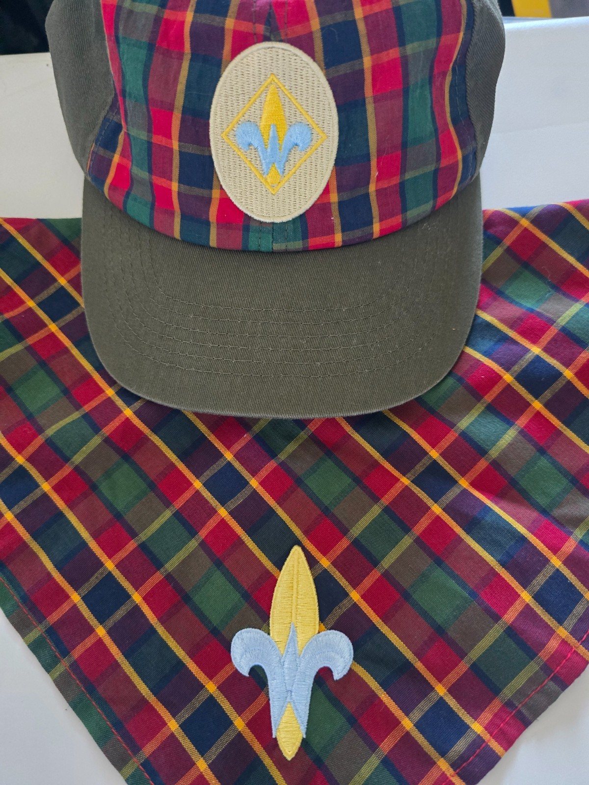BSA Cub Scouts Webelos cap and neckerchief set
