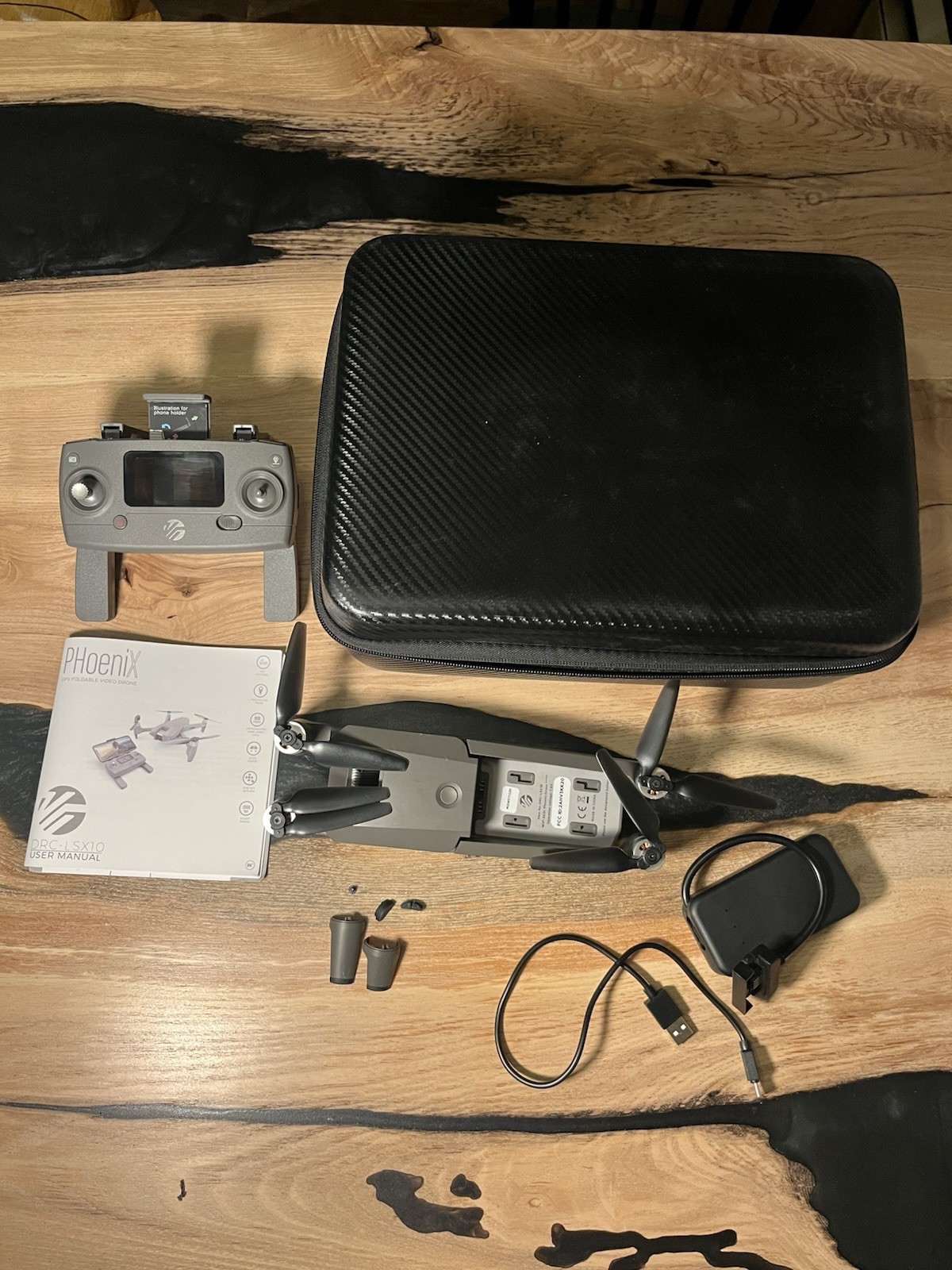 Phoenix GPS Foldable Video Drone 32 Min Flight Time HD Video (See Description)