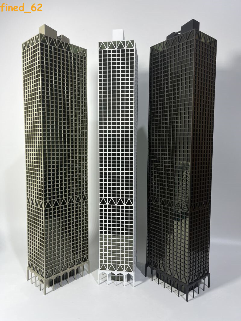 1/150 Commercial Office Skyscraper Architecture Modern City Sand Table Assembled