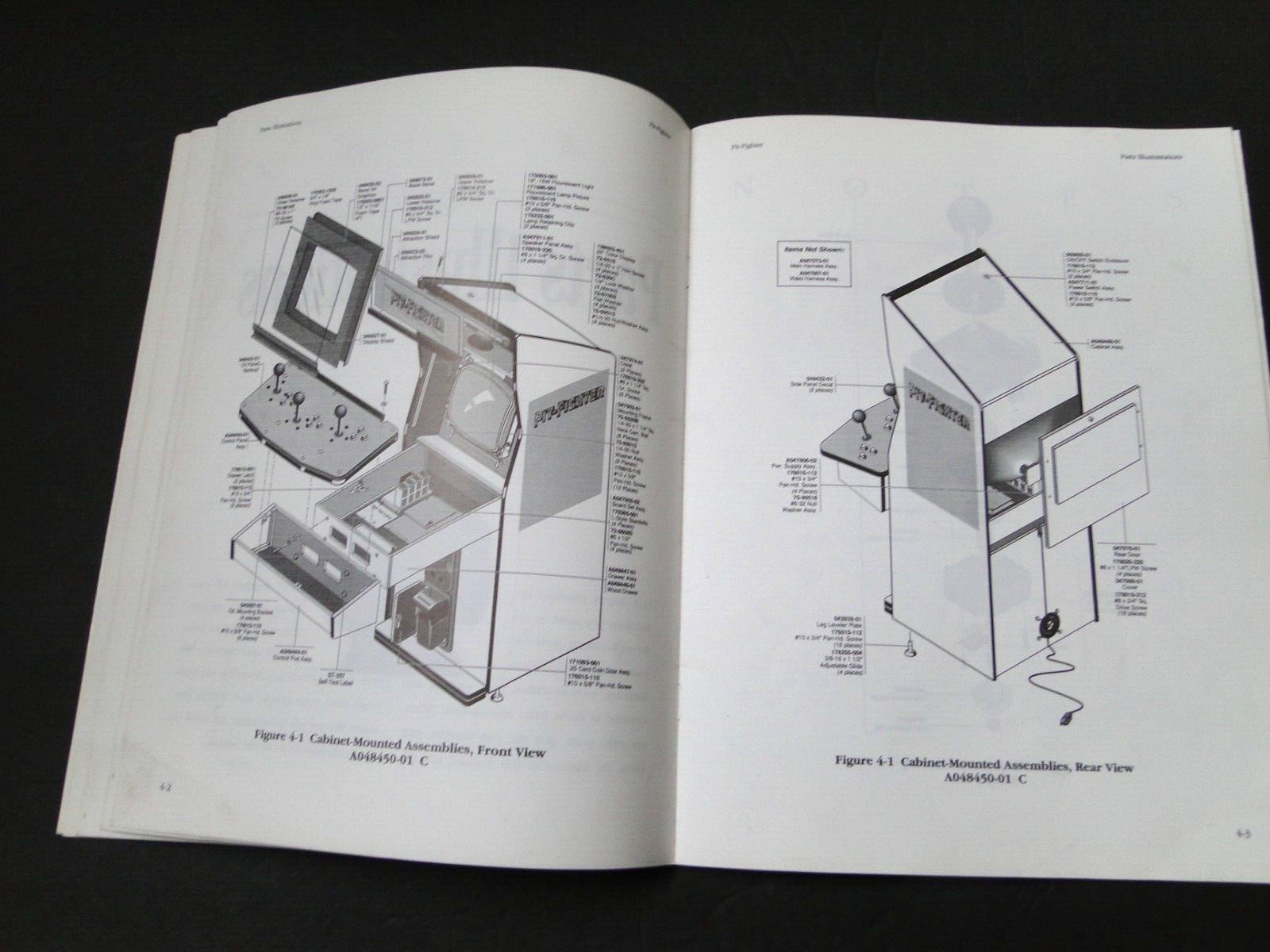 Vintage 1990 Atari: Pit-Fighter Arcade Operator's Manual
