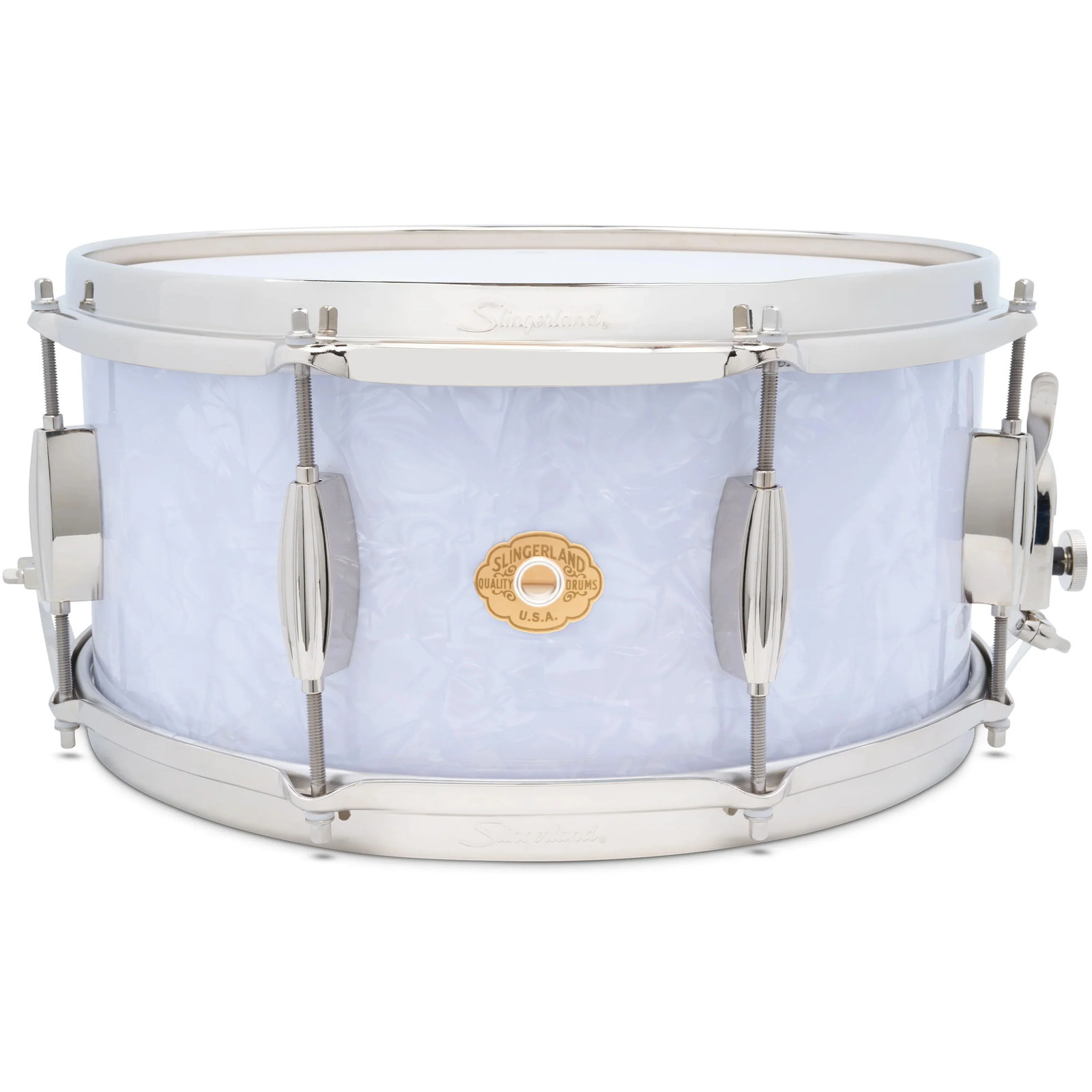 Slingerland Radio King 6.5x14 Snare Drum - White Marine Pearl