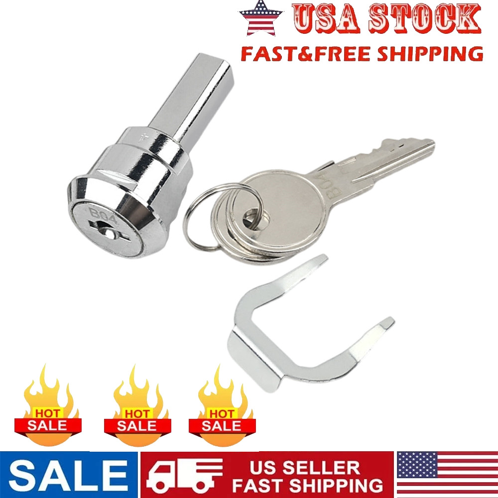 Toolbox Lock Iron Cabinet Insert Linkage Drawer Set,180° Rotation Unlocking US