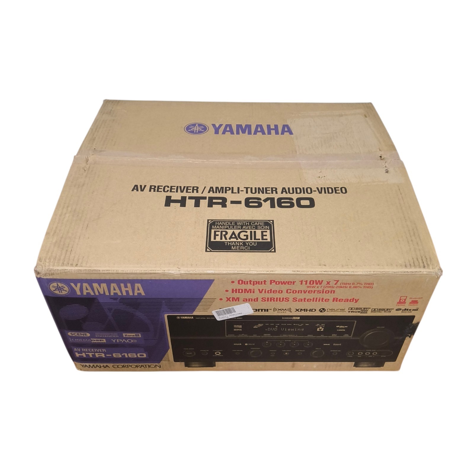 New Yamaha AV Receiver Black Noir HTR-6160 HDMI Digital Ampli Tuner Audio Video