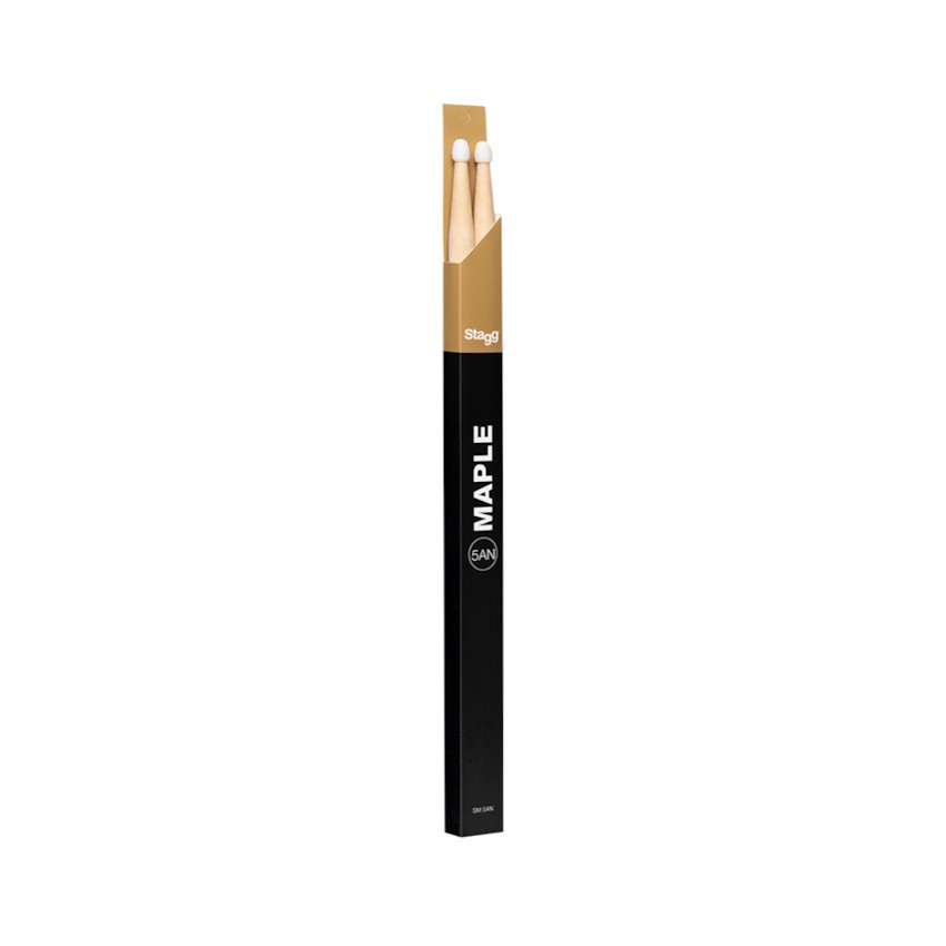 NEW Stagg Maple Drumsticks - Nylon Tip - 5A