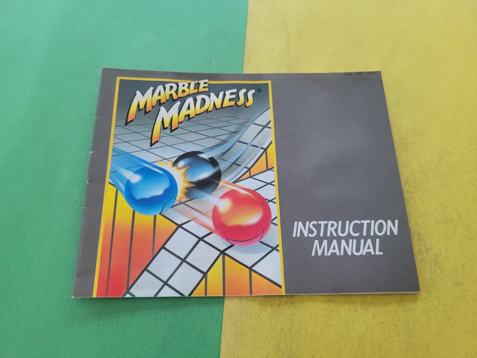 Marble Madness Nintendo NES Instruction Manual Booklet ONLY
