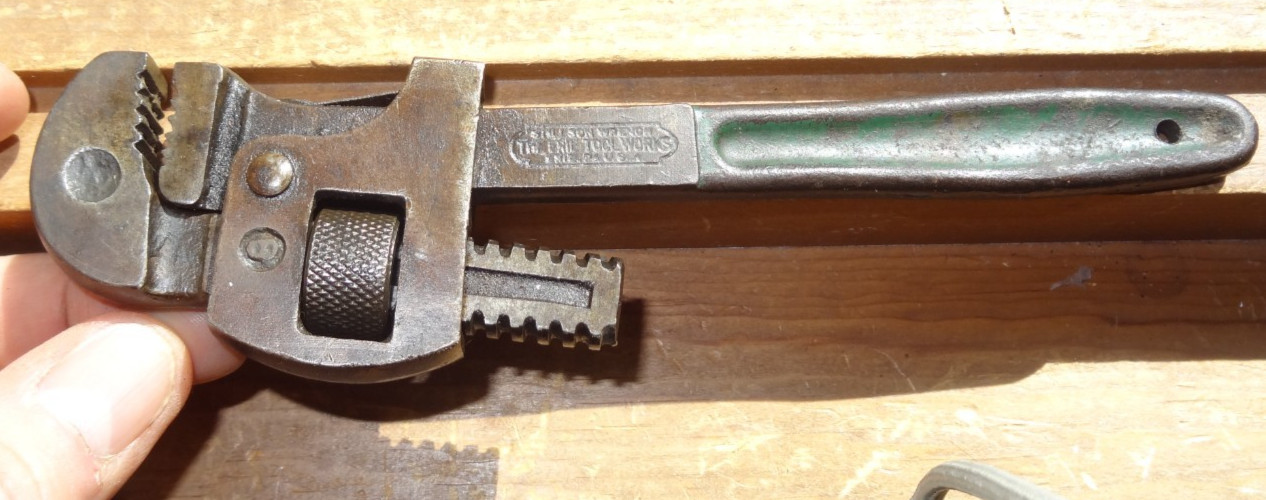 Vintage STILLSON WRENCH #8 ERIE TOOL WORKS