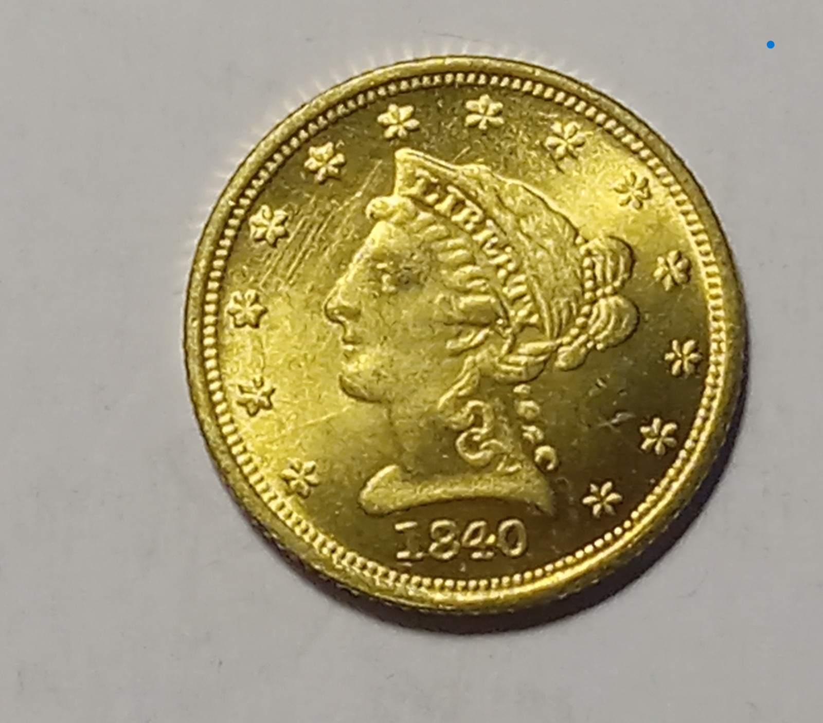 US 1840-D $2.5 Quarter Eagle Modern Restrike Fantasy Token