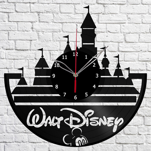 Vinyl Clock Walt  Disney Wall Clock Unique Art Vinyl Record Wall Clock 1583