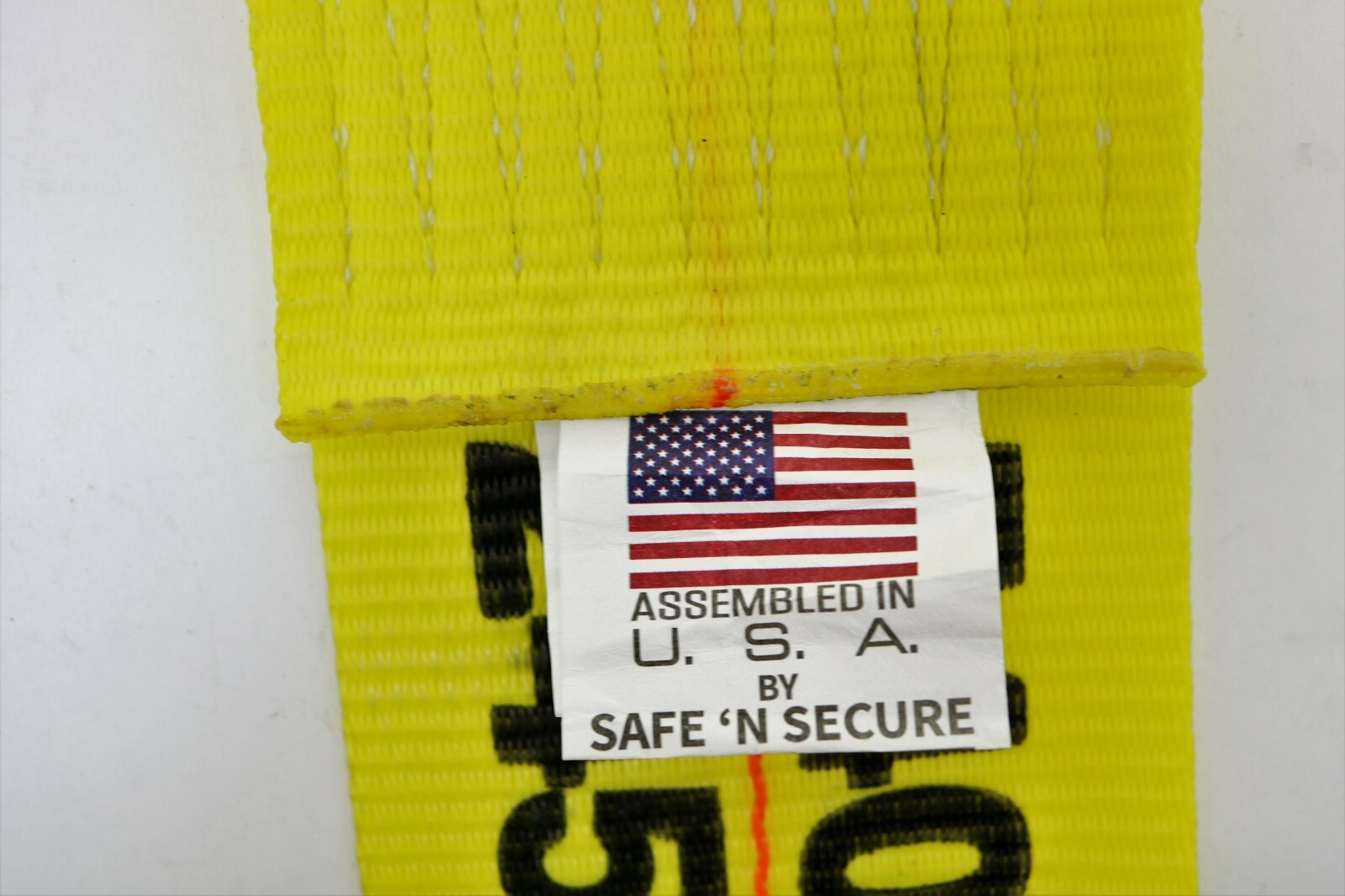 Pack of Eight (8) 4 ”x 30’ Yellow Strap with 3” D-Ring for Flatbed Trailers