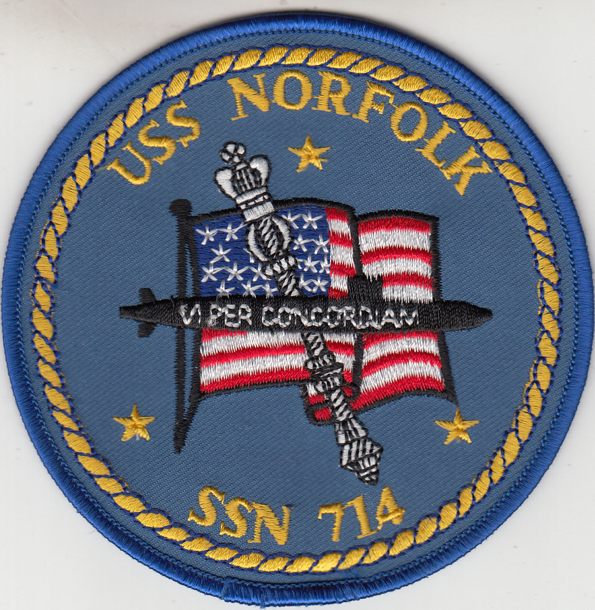 USS NORFOLK SSN-714 PATCH