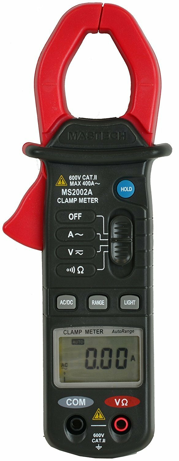 Sinometer MS2002A Auto Ranging Digital Clamp on Meter 400A AC with Back Light