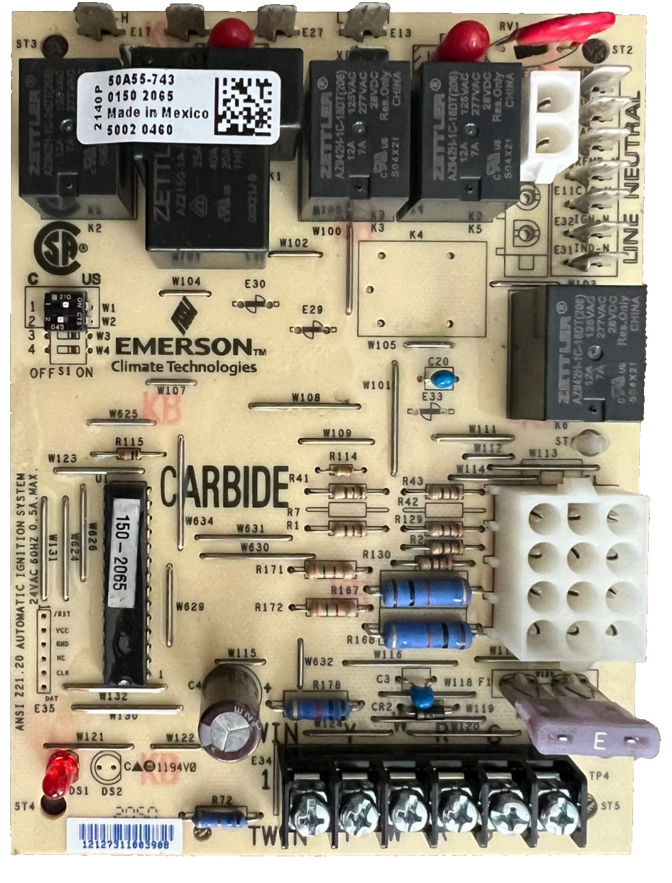50A55-743 GENUINE OEM PART (not generic) TESTED & WORKING Furnace Control Board