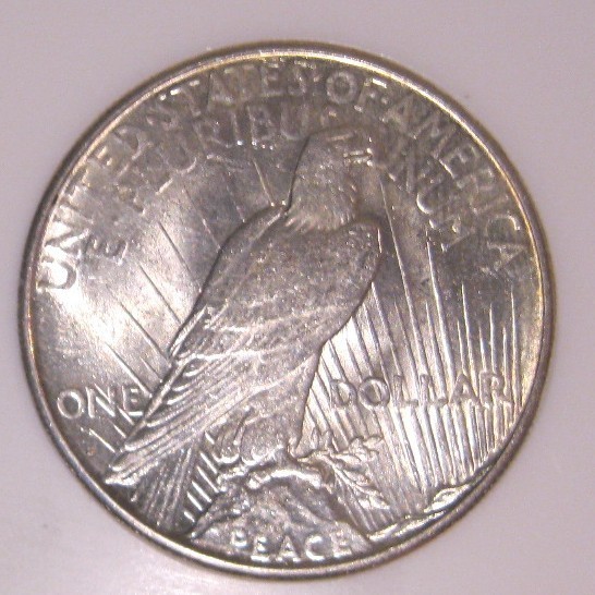1922 S Peace Silver Dollar - UNC, tougher date/mint 5333