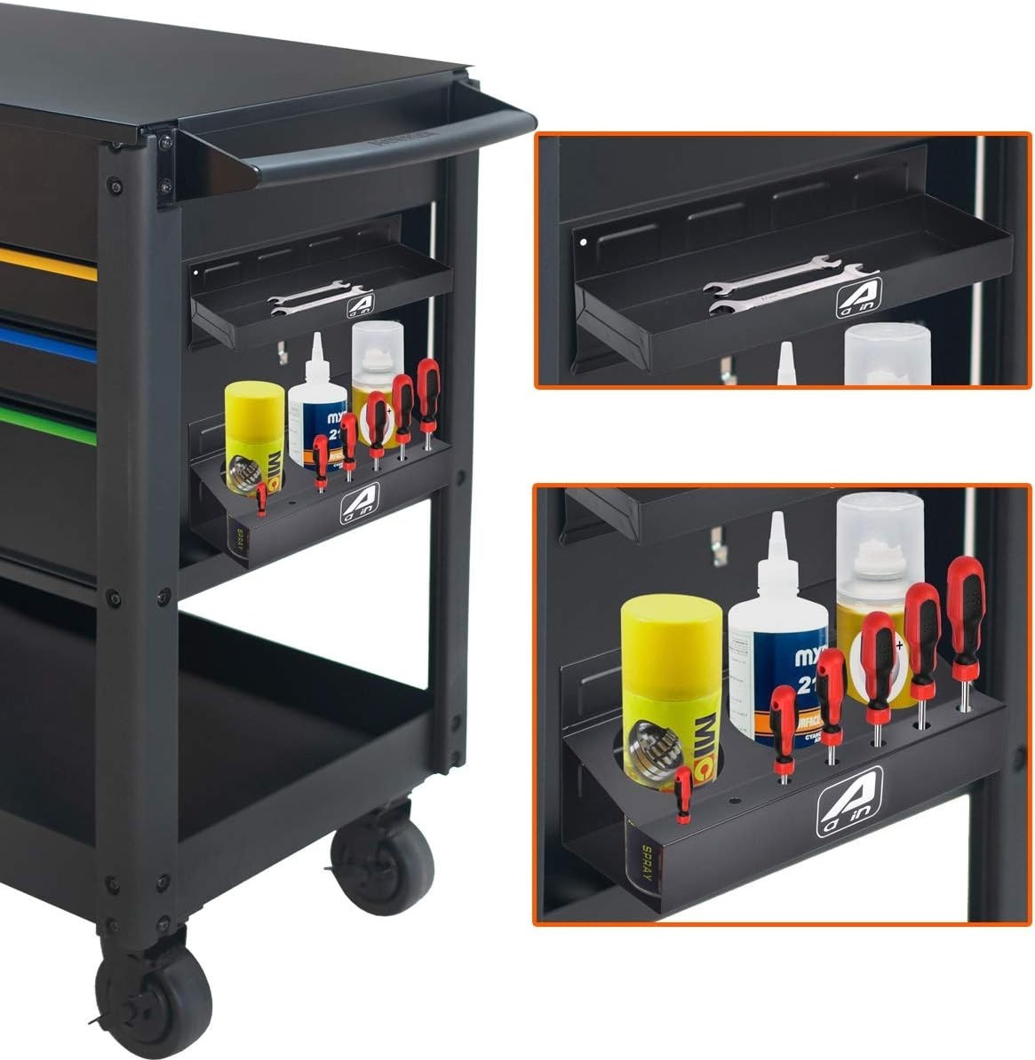 Magnetic Toolbox Tray Set, Tool Box Holder Accessories for Tool Organizer,Garage