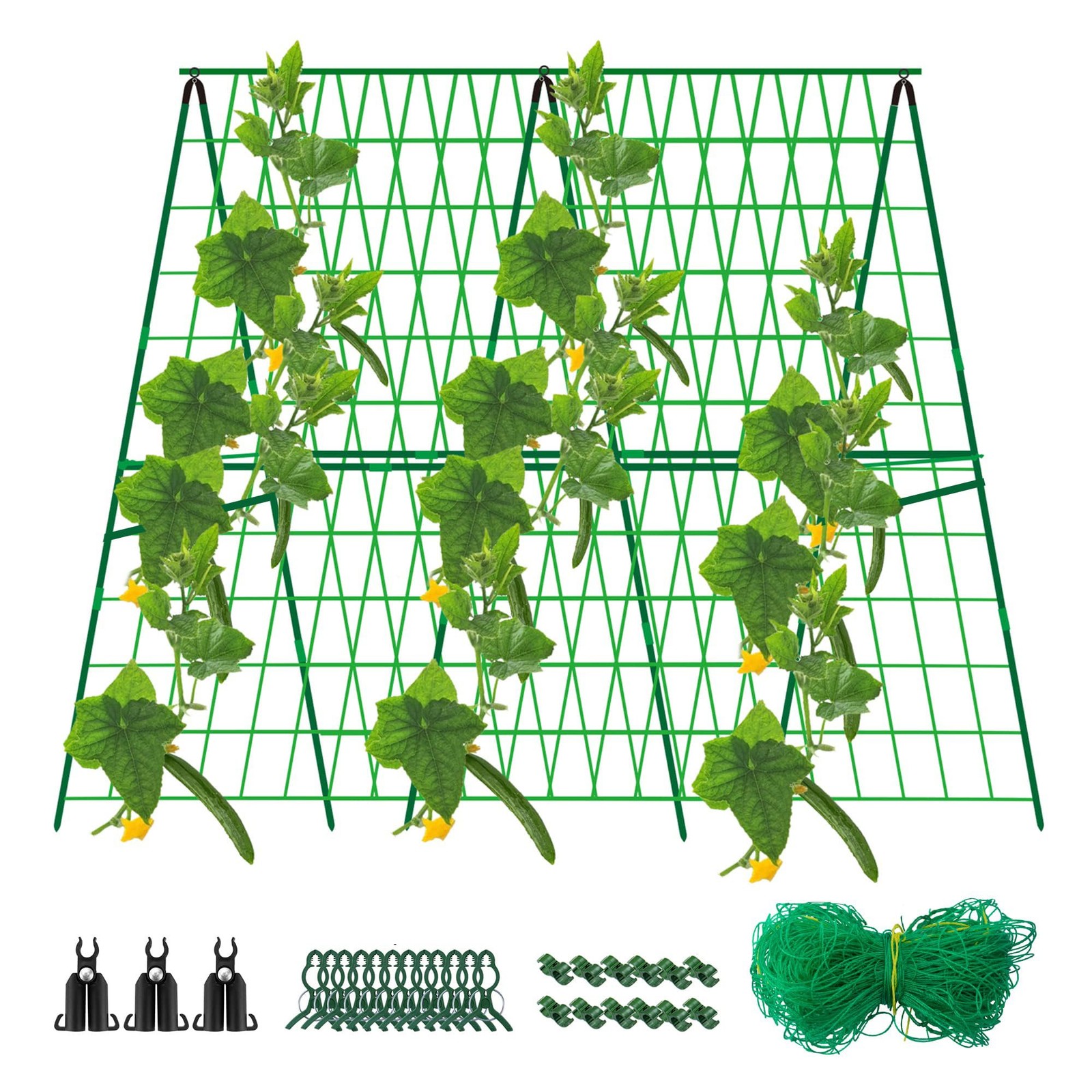 48 x 48 Inch Foldable Cucumber Trellis for Raised A Frame Trellis-48"L×48"H