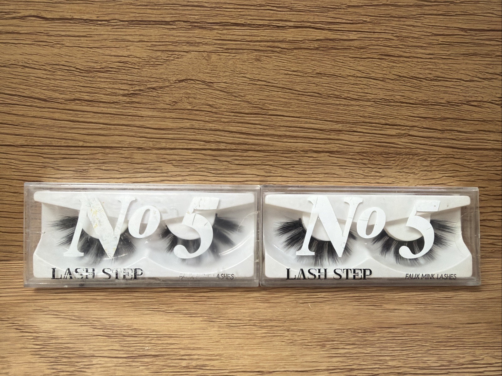 Lash Step Faux Mink Lashes No. 5 False Eyelashes 2 Pack Read*