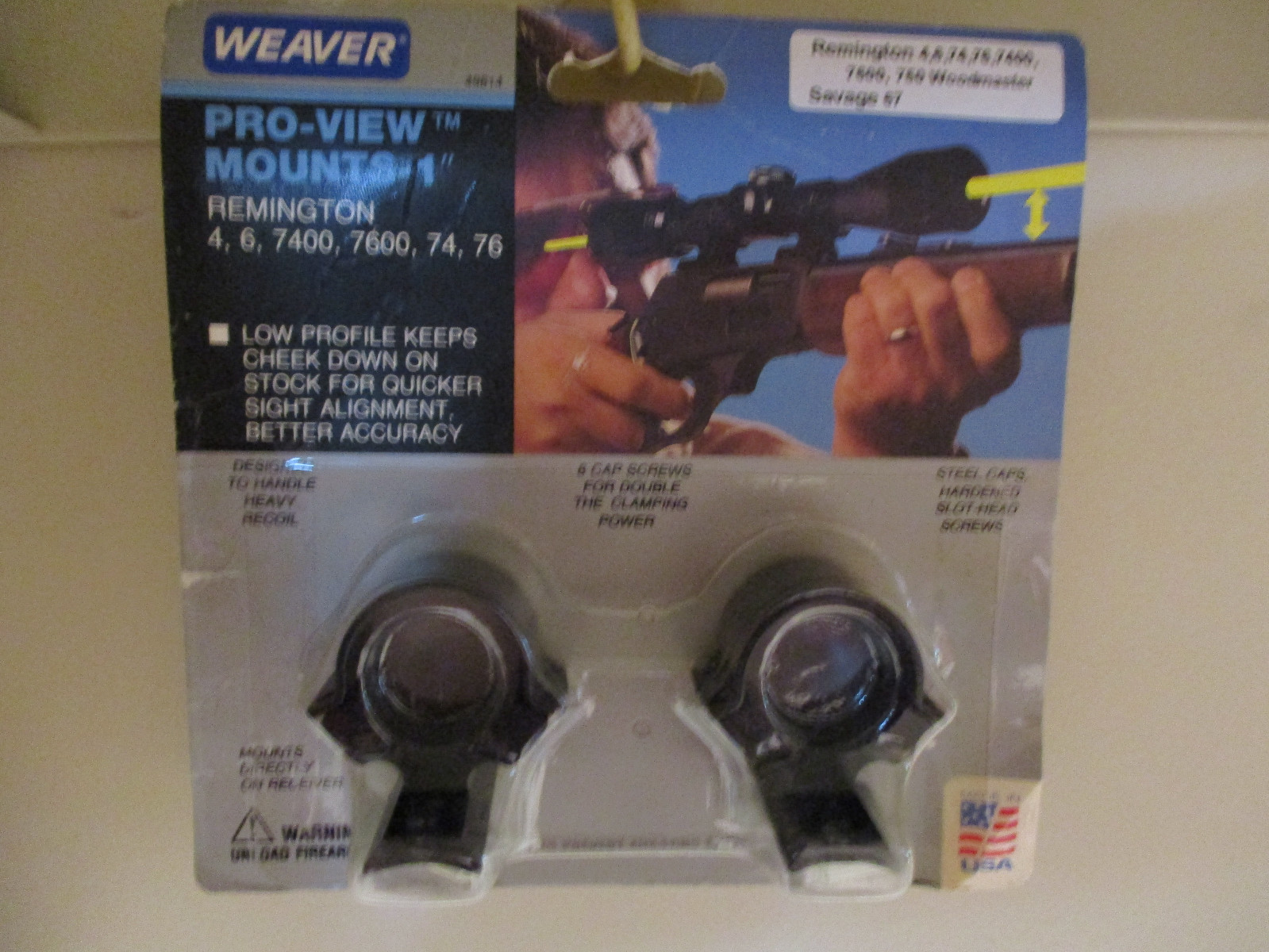 WEAVER PROVIEW SCOPE MOUNT REMINGTON 4 6 74 76  750 7400 7600 7615 WOODMASTER