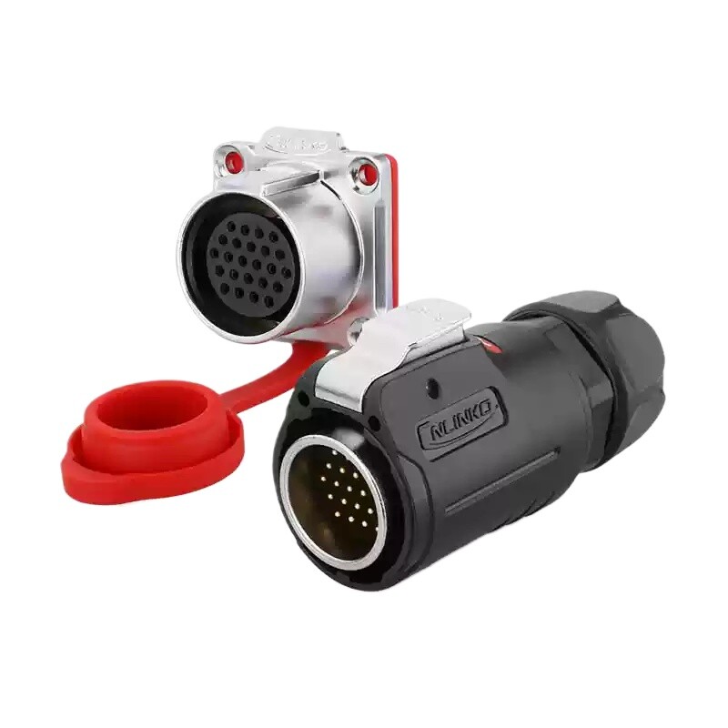 LP24 24-pin 5A 250V Waterproof Aviation Male Plug Female Seat