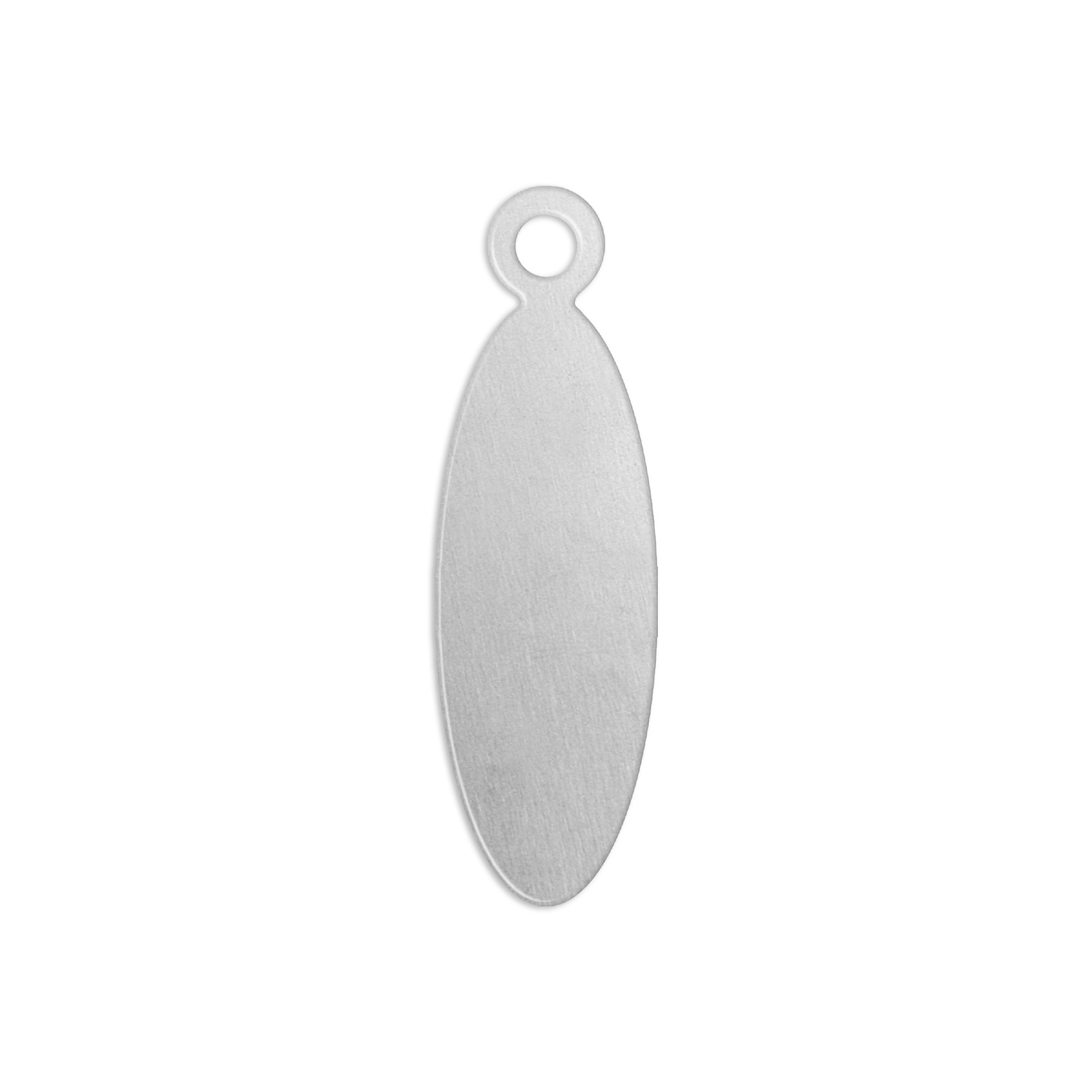 ImpressArt Tag, Oval w/ Ring, 5/8", Aluminum, Metal Stamping Blanks, 24 pc