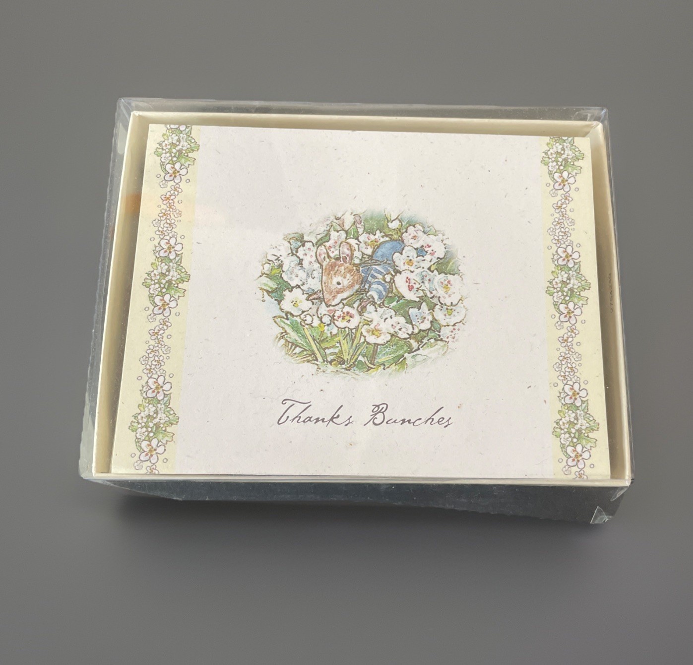 Brambly Hedge 14 Note Cards & Envelopes “Thanks Branches”Jill Barklem 2000 NEW