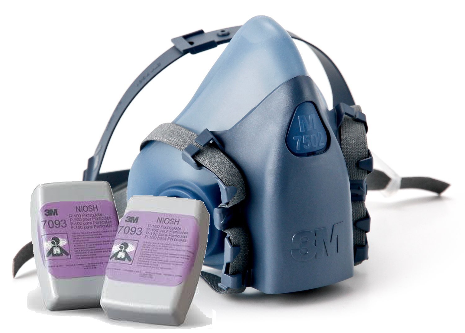 3m Reusable Respirator 7502 with 2 sets of 7093 P-100 filters, PPE, mask
