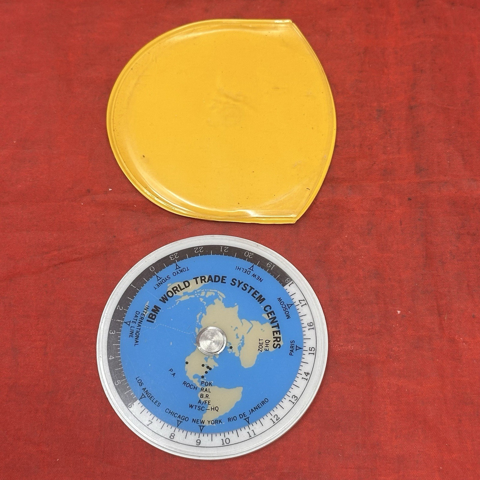 IBM World Trade System Center International VTG Time Converter Wheel Chart