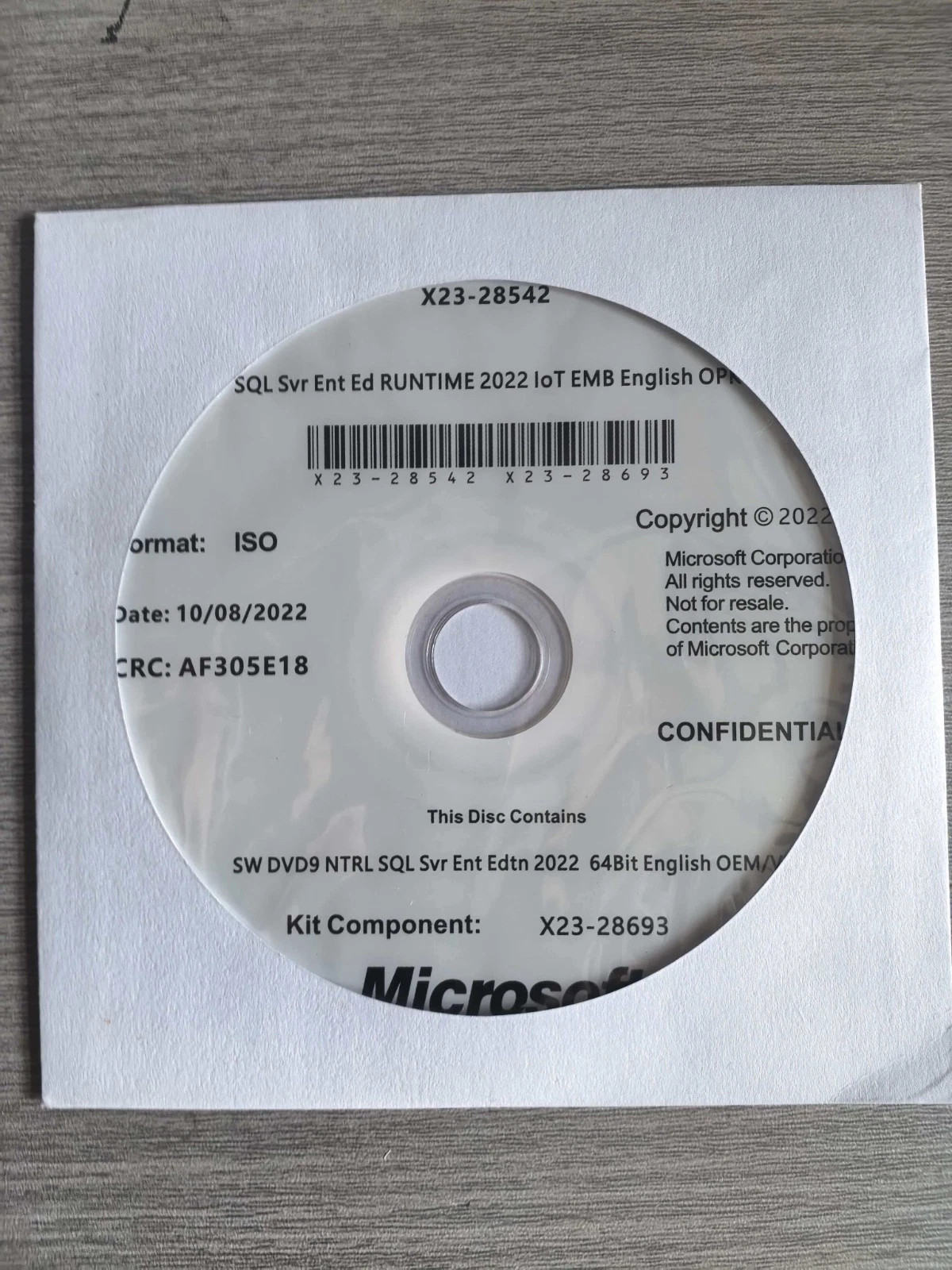 New SQL Server 2025/2022/2019 Standard 24 Core License Unlimited CALs DVD