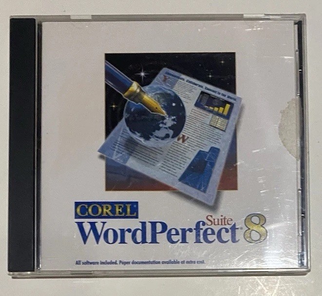 Corel Word Perfect Suite 8 CD For Windows (1997, PC Software) [COMPLETE]