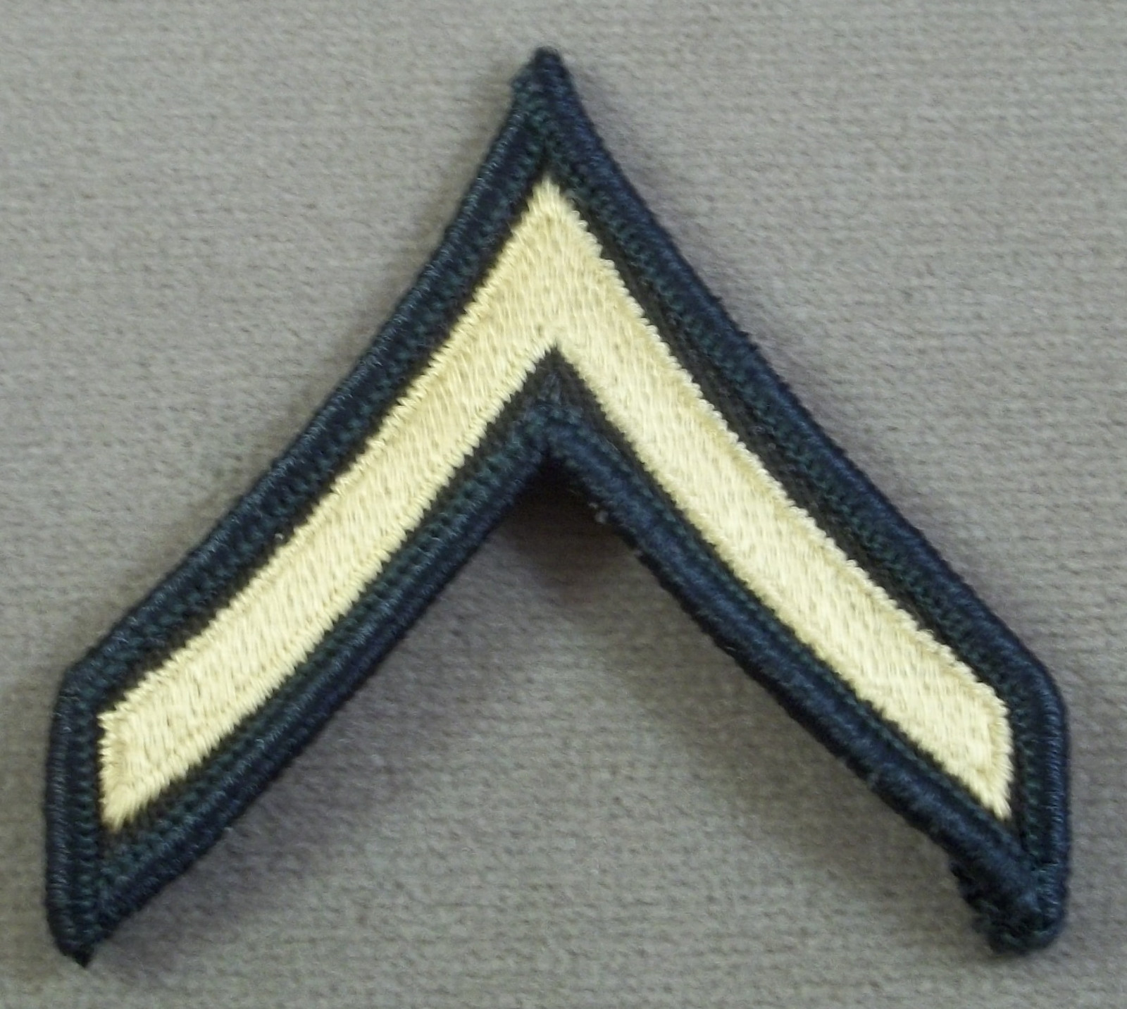 US Army Private E-2 Small Sleeve Rank Insignia - ME Pair 2 5/8" Wide