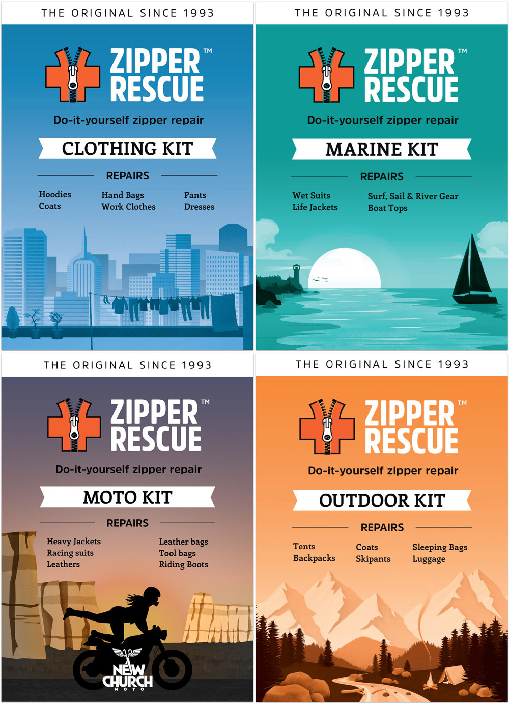 Zipper Rescue Kit - Select A Kit