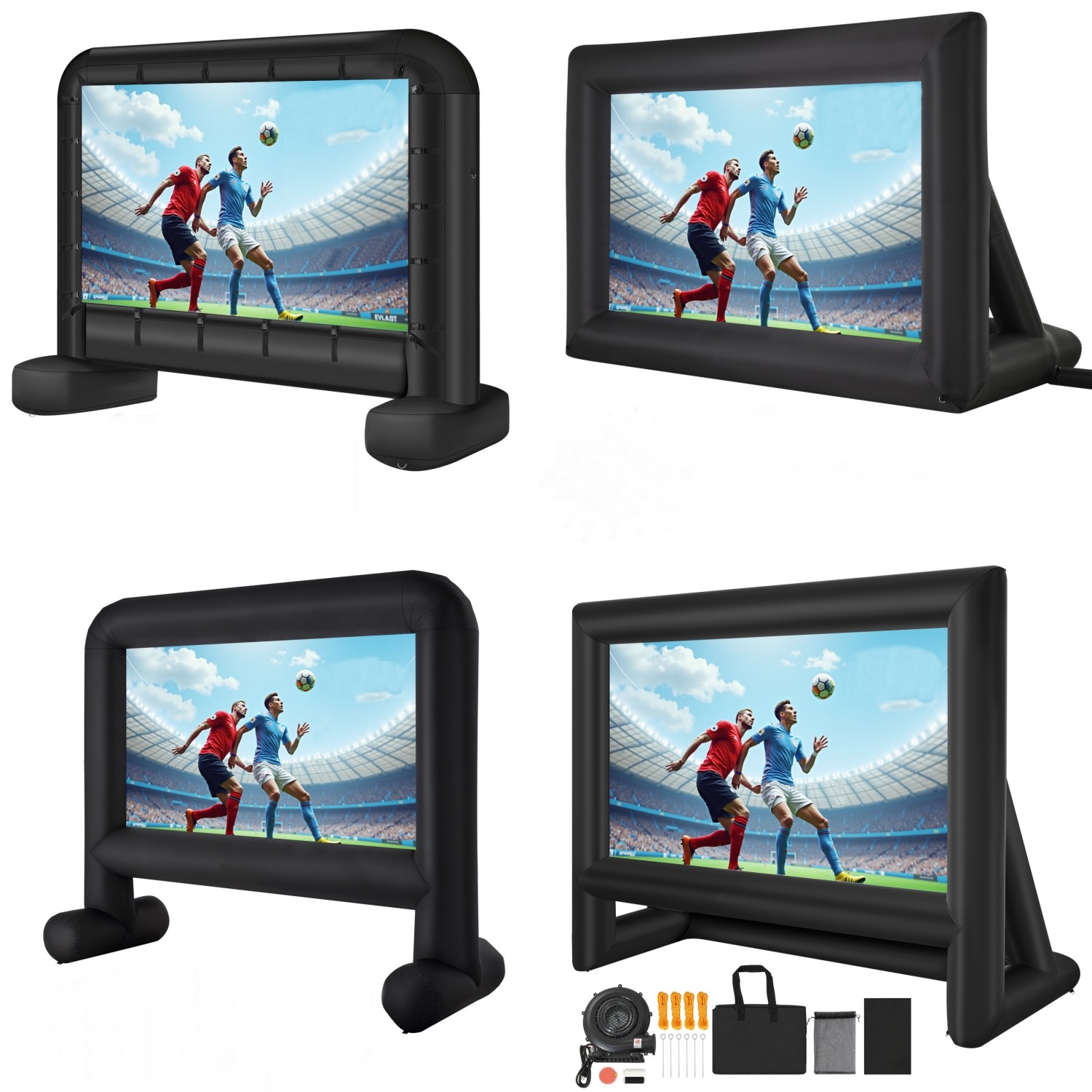Uimoso Inflatable Movie Screen 16:9 600D Movie Projection with Portable Bag